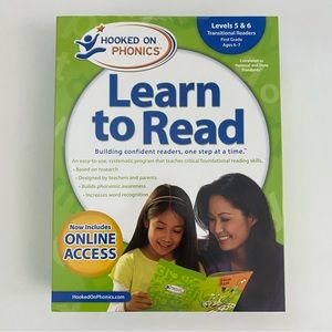 NWT Hooked on Phonics First Grade Learn to Read Level 5 and Level 6